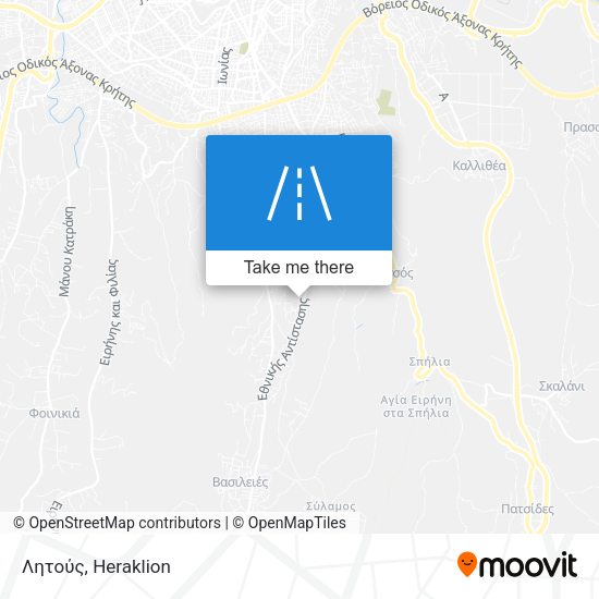 Λητούς map