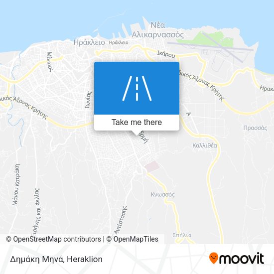 Δημάκη Μηνά map