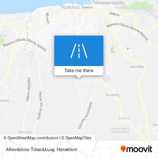 Αθανάσιου Τσακάλωφ map