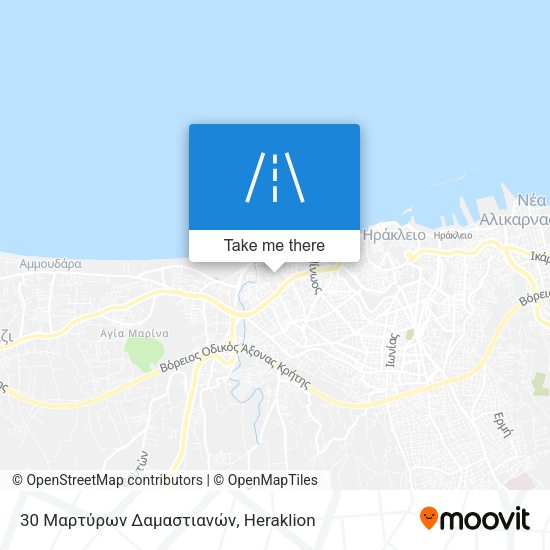 30 Μαρτύρων Δαμαστιανών map