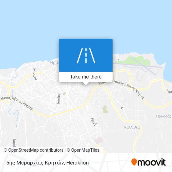5ης Μεραρχίας Κρητών map
