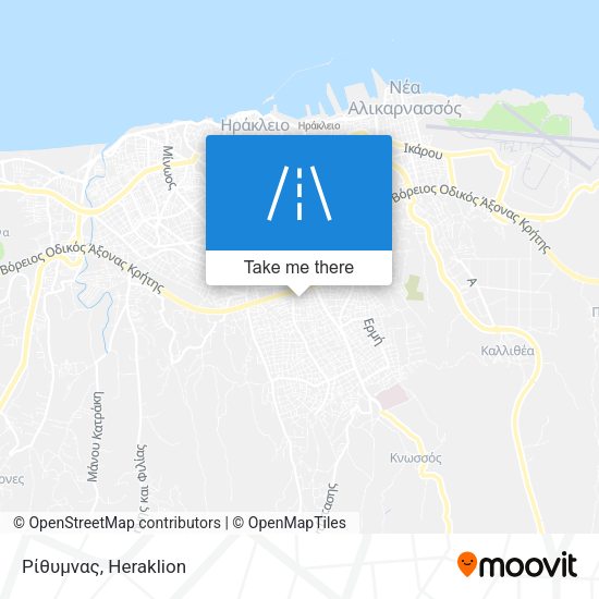 Ρίθυμνας map