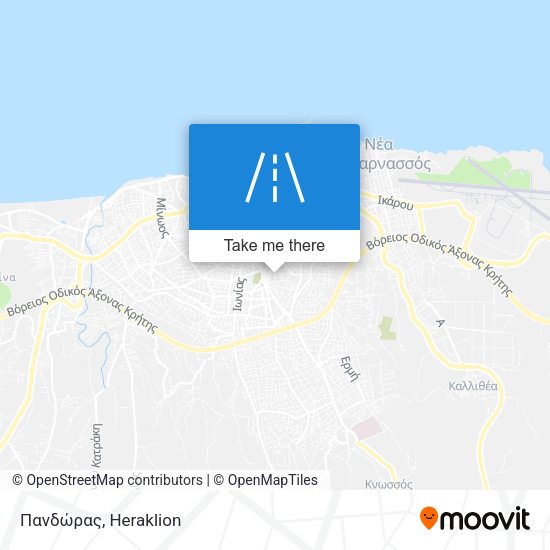 Πανδώρας map