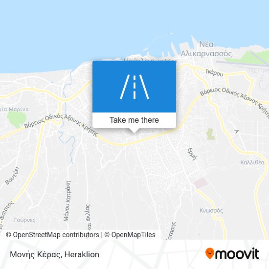 Μονής Κέρας map