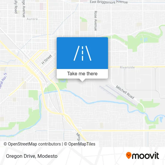 Oregon Drive map