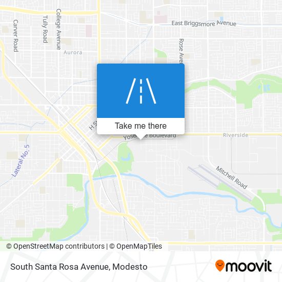 South Santa Rosa Avenue map