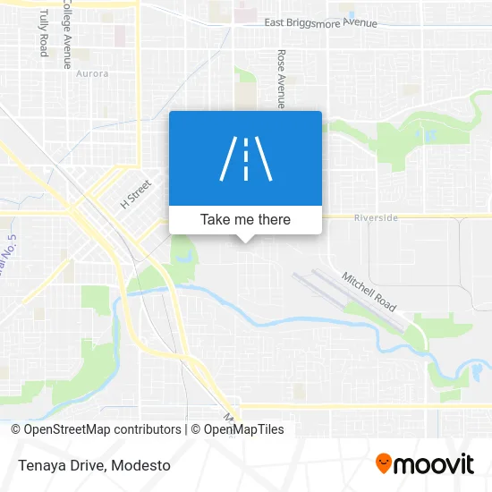 Tenaya Drive map