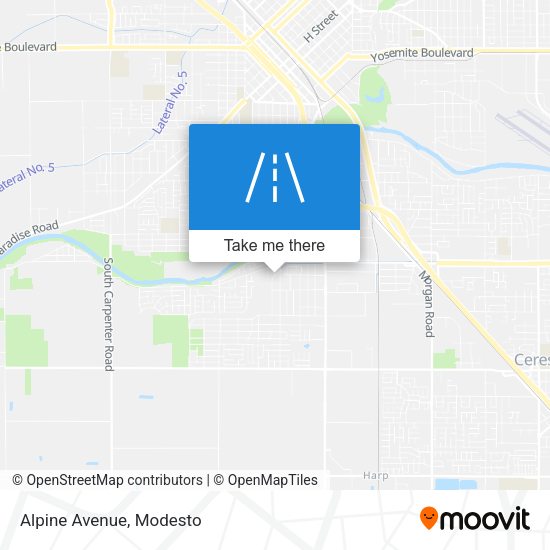 Mapa de Alpine Avenue