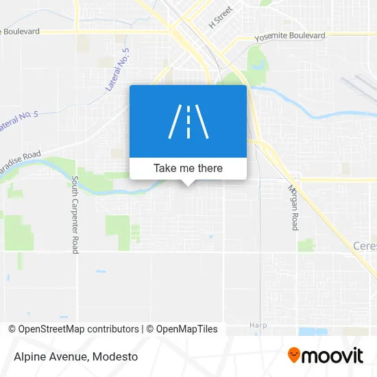 Alpine Avenue map