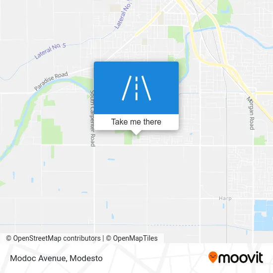 Modoc Avenue map