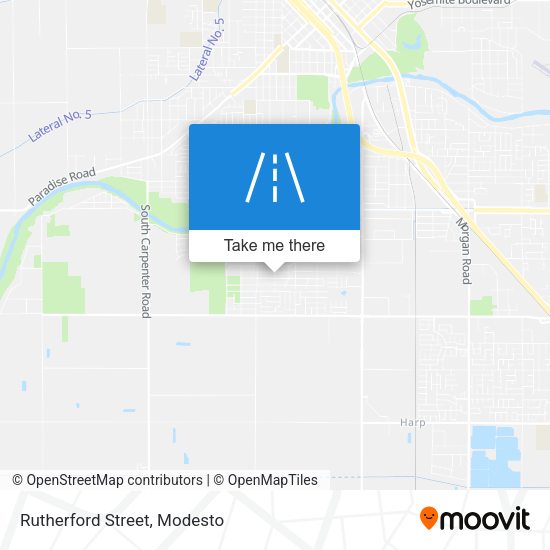 Rutherford Street map