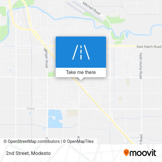 Mapa de 2nd Street