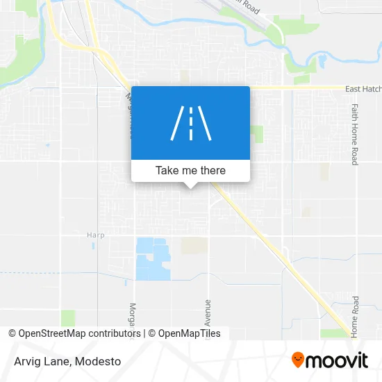 Arvig Lane map