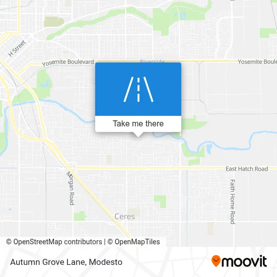 Autumn Grove Lane map