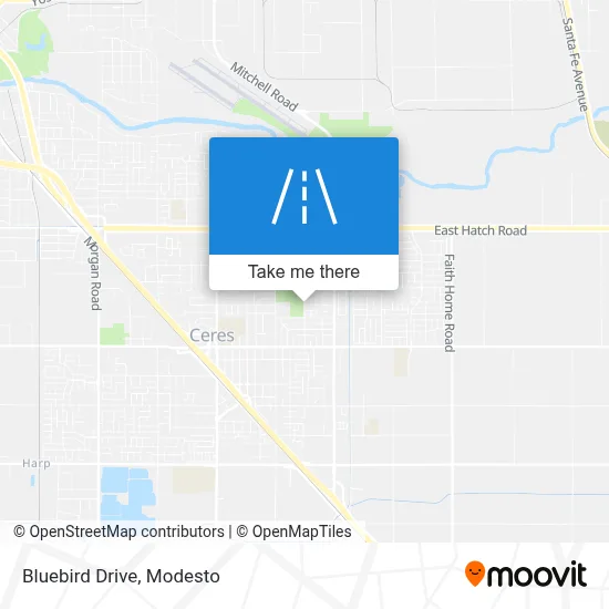 Bluebird Drive map