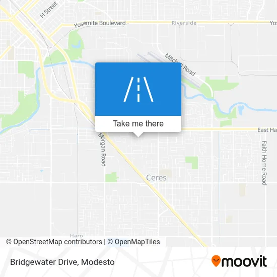 Bridgewater Drive map