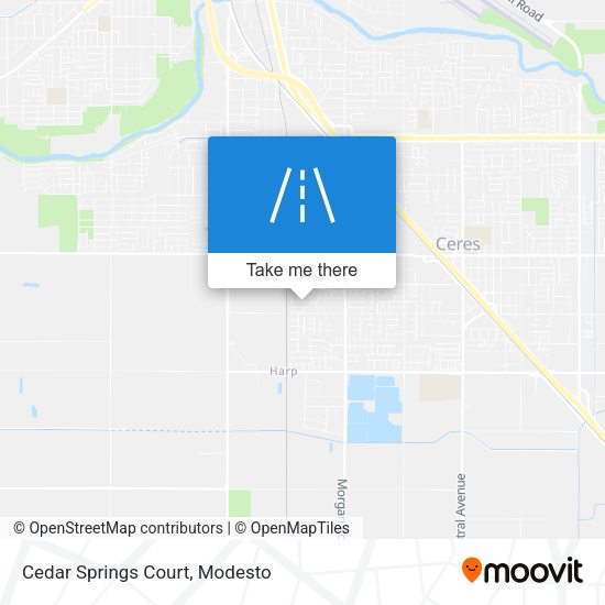 Cedar Springs Court map