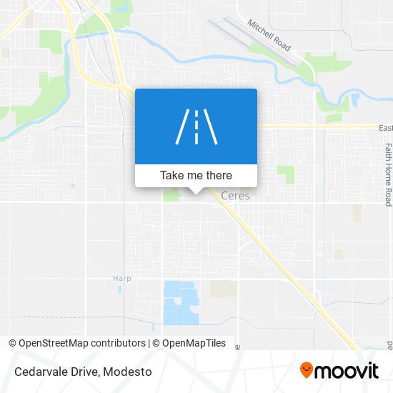 Cedarvale Drive map