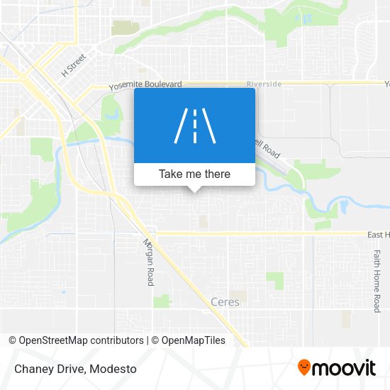 Chaney Drive map