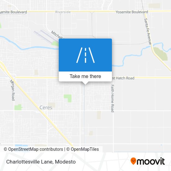Charlottesville Lane map