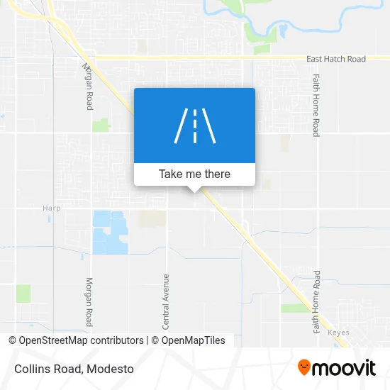 Collins Road map