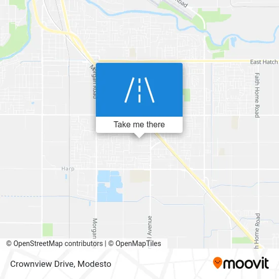Crownview Drive map
