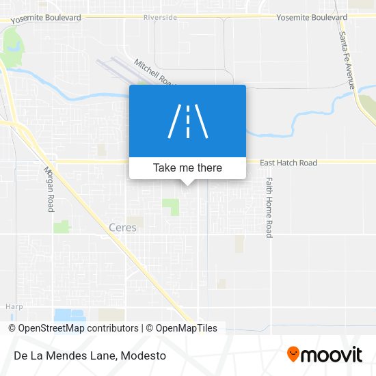 De La Mendes Lane map