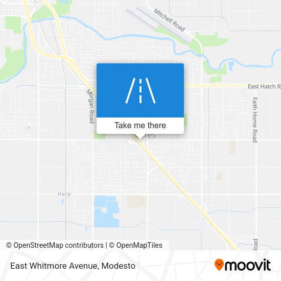 Mapa de East Whitmore Avenue