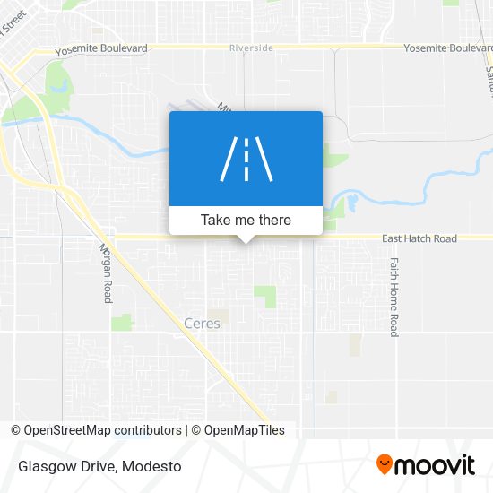 Mapa de Glasgow Drive