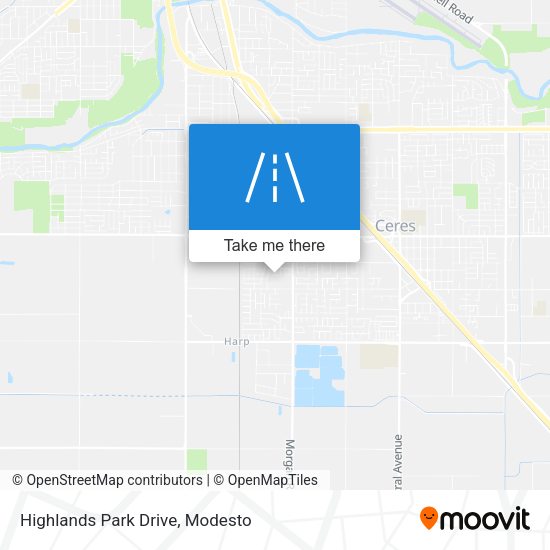 Highlands Park Drive map