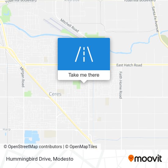 Mapa de Hummingbird Drive