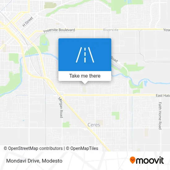 Mondavi Drive map