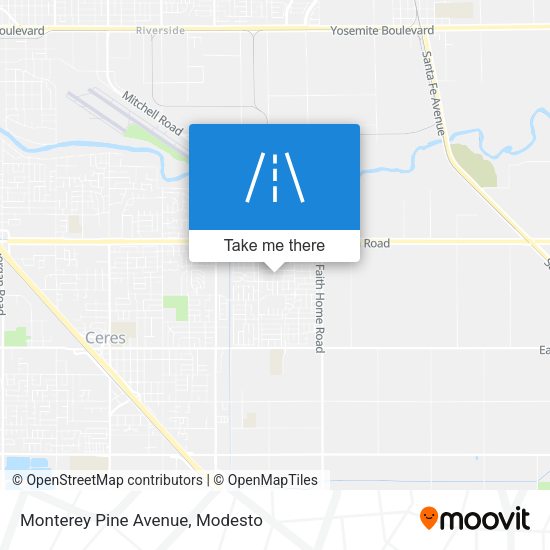 Monterey Pine Avenue map