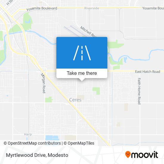 Myrtlewood Drive map