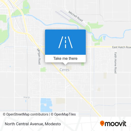 North Central Avenue map