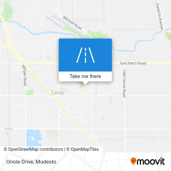 Oriole Drive map
