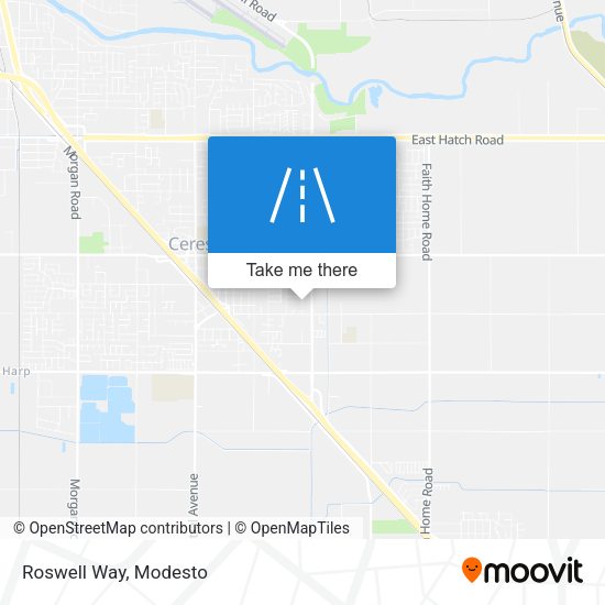 Mapa de Roswell Way