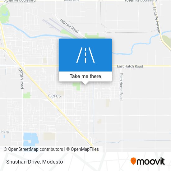Mapa de Shushan Drive