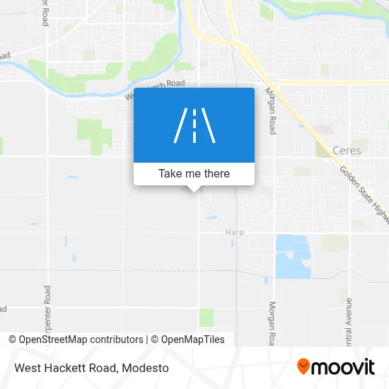 West Hackett Road map