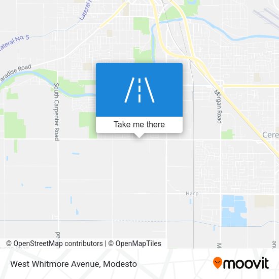 West Whitmore Avenue map