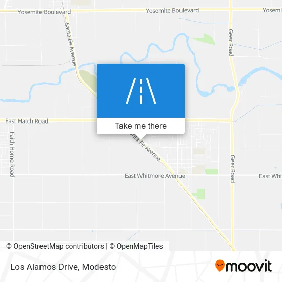 Los Alamos Drive map