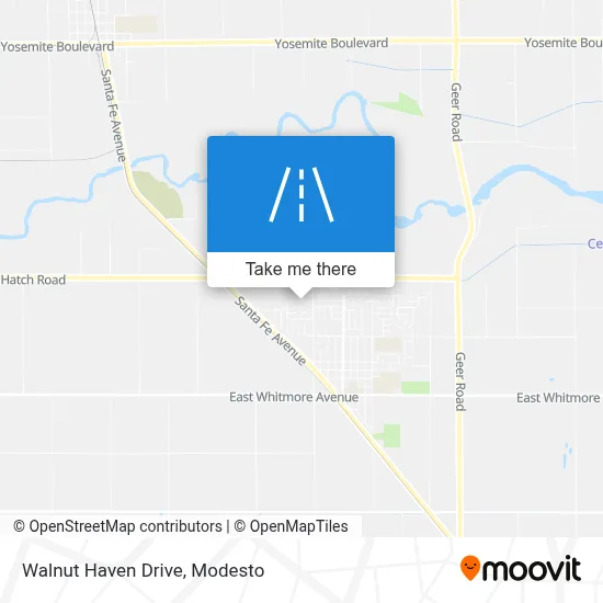 Walnut Haven Drive map