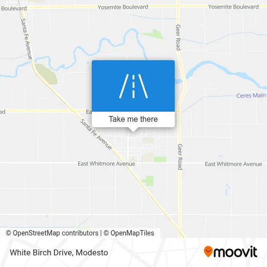 White Birch Drive map