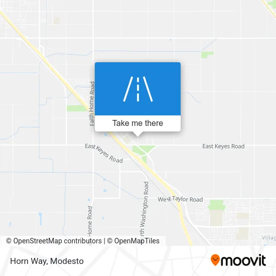 Horn Way map