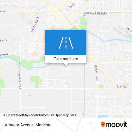 Amador Avenue map