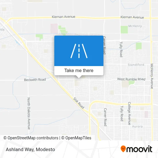 Ashland Way map
