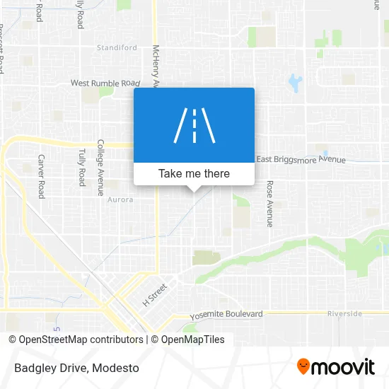 Badgley Drive map