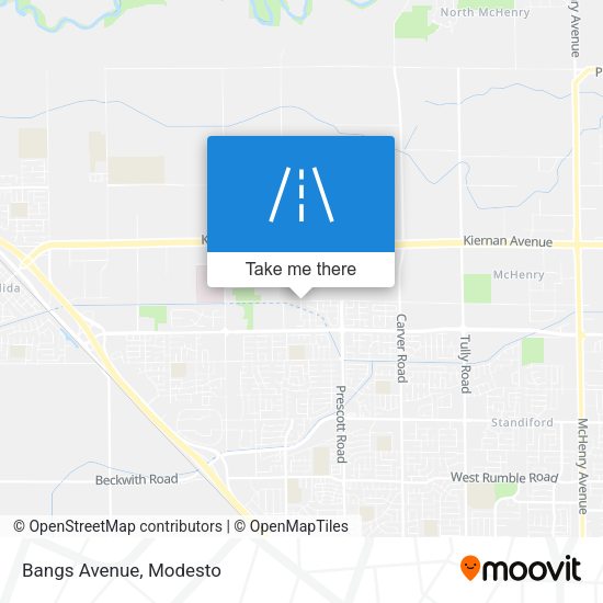 Mapa de Bangs Avenue