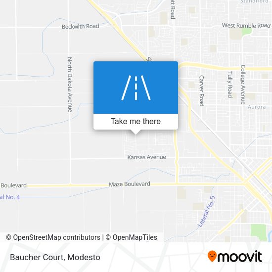 Mapa de Baucher Court