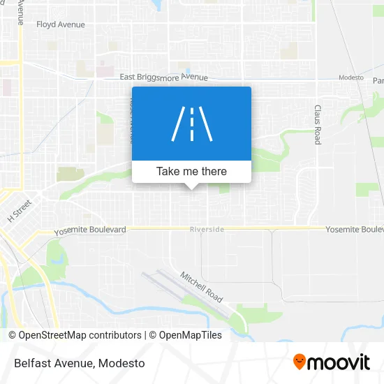 Mapa de Belfast Avenue